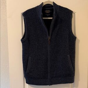 Pendleton Wool Navy Blue Sleeveless Vest